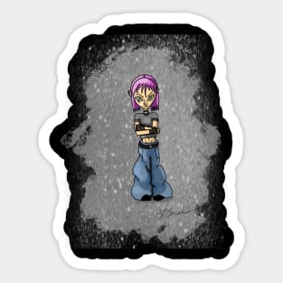 Emo teen Sticker